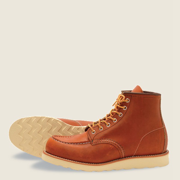 Bottes Red Wing Heritage - Classic Moc – 6-Inch Legacy Cuir - Marron - Homme 950YGVPXF